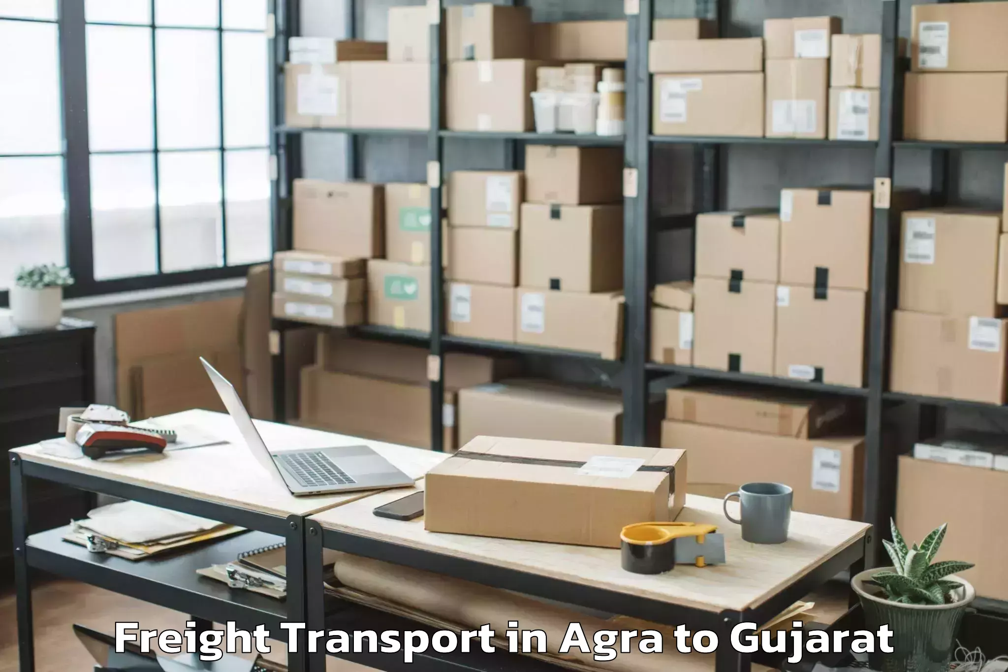 Book Your Agra to Petlad Freight Transport Today